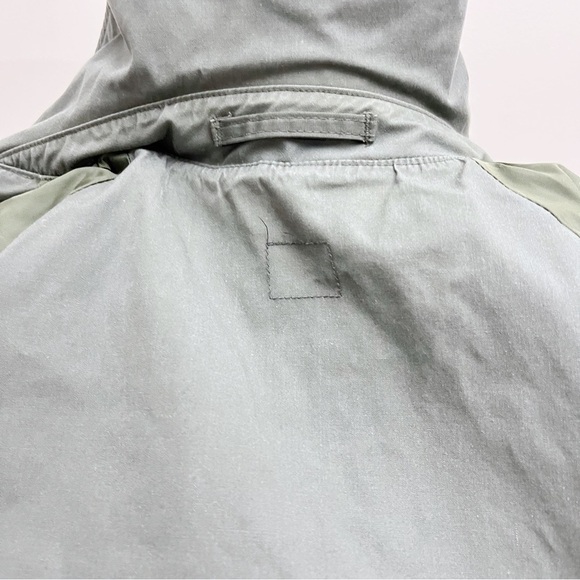 Vintage America Army Green Utility Belted Waist Double Button Trench Coat 42R - Picture 12 of 14